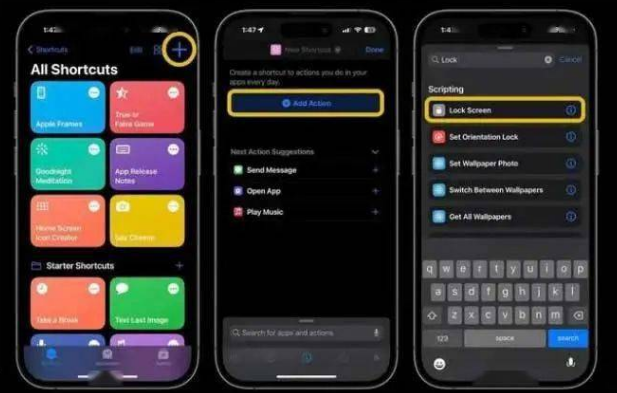 浪卡子苹果14锁屏维修店分享iPhone14升级iOS16.4后如何创建锁屏快捷方式 