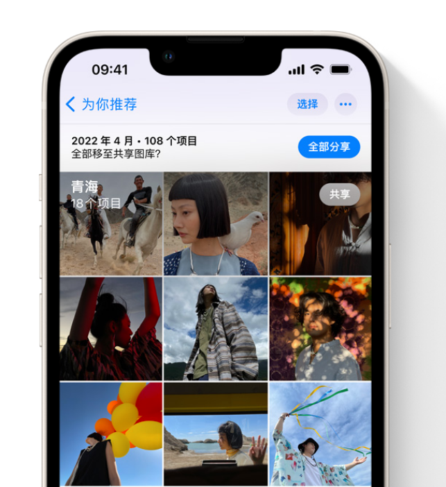 浪卡子苹果维修网点分享在 iPhone 上使用共享图库 